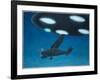 UFO Near Melbourne, Australia-Michael Buhler-Framed Art Print