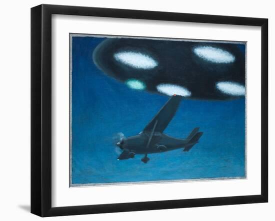 UFO Near Melbourne, Australia-Michael Buhler-Framed Art Print