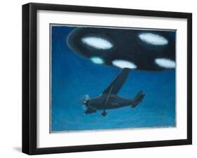 UFO Near Melbourne, Australia-Michael Buhler-Framed Art Print