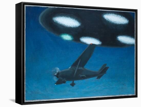 UFO Near Melbourne, Australia-Michael Buhler-Framed Stretched Canvas