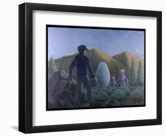 UFO Near Valensole, France-Michael Buhler-Framed Art Print