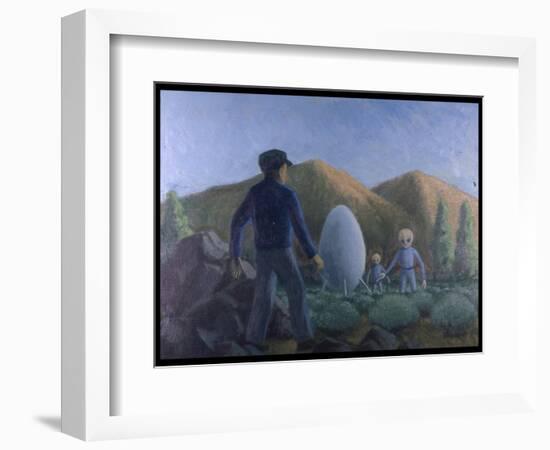 UFO Near Valensole, France-Michael Buhler-Framed Art Print