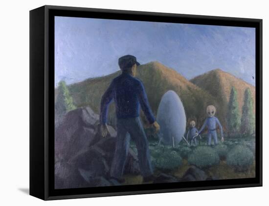 UFO Near Valensole, France-Michael Buhler-Framed Stretched Canvas