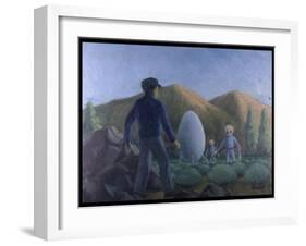 UFO Near Valensole, France-Michael Buhler-Framed Art Print