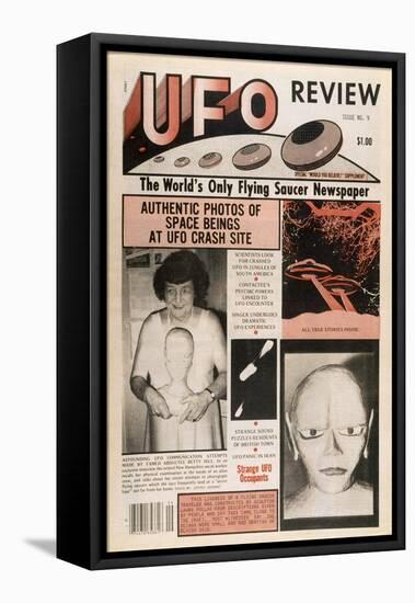 UFO Review Issue 9-null-Framed Stretched Canvas