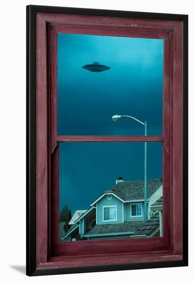 UFO Window-null-Lamina Framed Poster