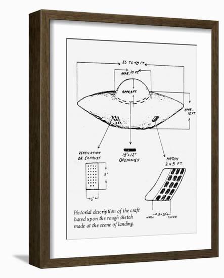 UFOs, Michalak-null-Framed Art Print