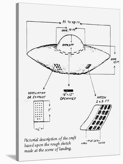 UFOs, Michalak-null-Stretched Canvas