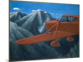 UFOs over the Cascade Mountains-Michael Buhler-Mounted Art Print