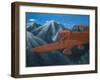 UFOs over the Cascade Mountains-Michael Buhler-Framed Art Print