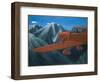 UFOs over the Cascade Mountains-Michael Buhler-Framed Art Print