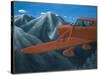 UFOs over the Cascade Mountains-Michael Buhler-Stretched Canvas