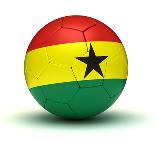 Ghanaian Football-Ufuk-Mounted Art Print