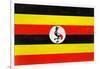 Uganda Flag Design with Wood Patterning - Flags of the World Series-Philippe Hugonnard-Framed Art Print
