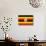 Uganda Flag Design with Wood Patterning - Flags of the World Series-Philippe Hugonnard-Art Print displayed on a wall