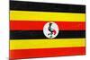 Uganda Flag Design with Wood Patterning - Flags of the World Series-Philippe Hugonnard-Mounted Art Print