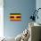 Uganda Flag Design with Wood Patterning - Flags of the World Series-Philippe Hugonnard-Stretched Canvas displayed on a wall