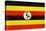 Uganda Flag Design with Wood Patterning - Flags of the World Series-Philippe Hugonnard-Stretched Canvas