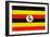 Uganda Flag Design with Wood Patterning - Flags of the World Series-Philippe Hugonnard-Framed Art Print