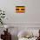 Uganda Flag Design with Wood Patterning - Flags of the World Series-Philippe Hugonnard-Stretched Canvas displayed on a wall