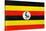 Uganda Flag Design with Wood Patterning - Flags of the World Series-Philippe Hugonnard-Stretched Canvas