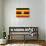 Uganda Flag Design with Wood Patterning - Flags of the World Series-Philippe Hugonnard-Art Print displayed on a wall