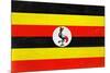 Uganda Flag Design with Wood Patterning - Flags of the World Series-Philippe Hugonnard-Mounted Art Print