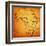 Uganda on Actual Map of Africa-michal812-Framed Art Print