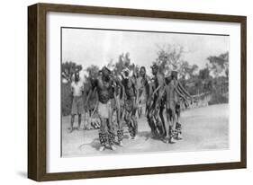 Ugandan Dancers, Dodoma to Mongalla, Uganda, 1925-Thomas A Glover-Framed Giclee Print