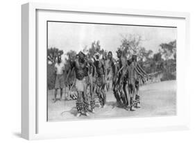Ugandan Dancers, Dodoma to Mongalla, Uganda, 1925-Thomas A Glover-Framed Giclee Print