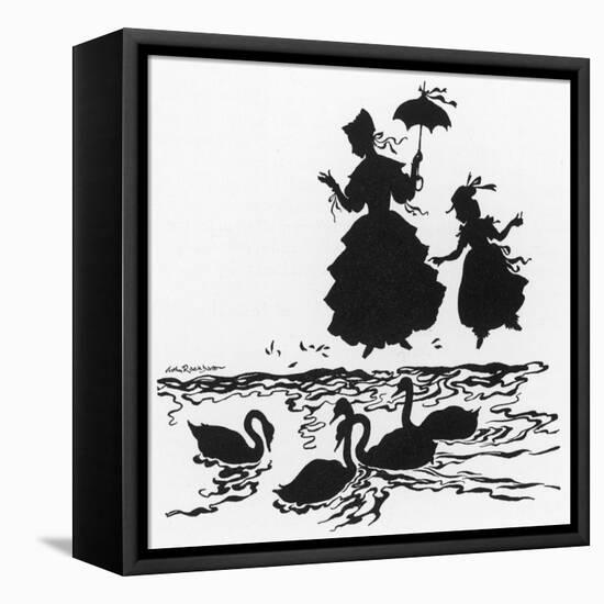 Ugly Duckling 2-Arthur Rackham-Framed Stretched Canvas