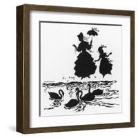 Ugly Duckling 2-Arthur Rackham-Framed Art Print