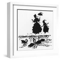 Ugly Duckling 2-Arthur Rackham-Framed Art Print