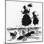 Ugly Duckling 2-Arthur Rackham-Mounted Art Print