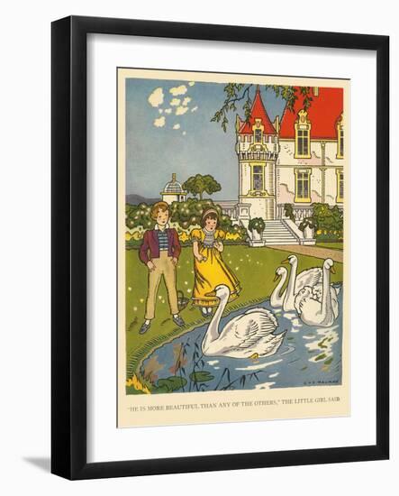 Ugly Duckling, Beautiful Swan-Hauman-Framed Art Print