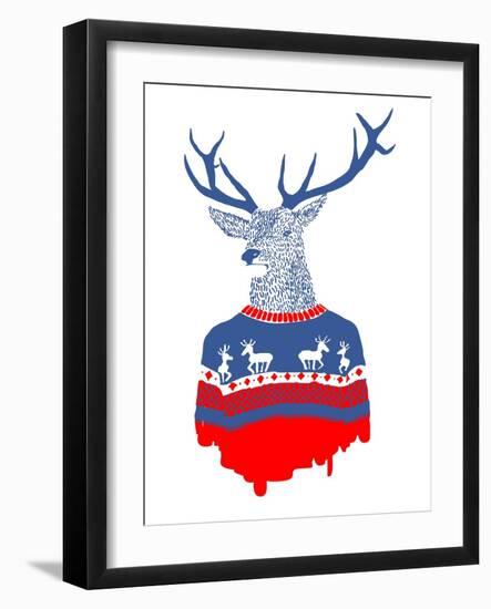 Ugly Winter Pullover-Robert Farkas-Framed Art Print