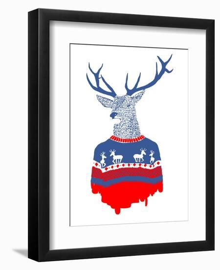 Ugly Winter Pullover-Robert Farkas-Framed Art Print