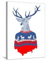Ugly Winter Pullover-Robert Farkas-Stretched Canvas