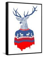 Ugly Winter Pullover-Robert Farkas-Framed Stretched Canvas