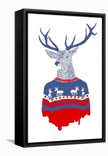 Ugly Winter Pulover-Robert Farkas-Framed Stretched Canvas