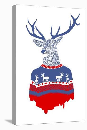 Ugly Winter Pulover-Robert Farkas-Stretched Canvas