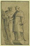 The Cardinal and the Doctor, Between 1500 and 1530-Ugo da Carpi-Framed Giclee Print