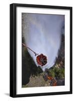 Uh-60 Black Hawk Helicopters Perform Water Drops Using Bambi Buckets-null-Framed Photographic Print