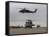 UH-60 Black Hawks Taxis Out for a Mission over Northern Iraq-null-Framed Stretched Canvas