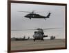 UH-60 Black Hawks Taxis Out for a Mission over Northern Iraq-null-Framed Photographic Print