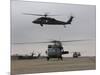 UH-60 Black Hawks Taxis Out for a Mission over Northern Iraq-null-Mounted Photographic Print