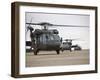 UH-60 Black Hawks Taxis Out for a Mission over Northern Iraq-null-Framed Premium Photographic Print