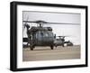 UH-60 Black Hawks Taxis Out for a Mission over Northern Iraq-null-Framed Premium Photographic Print