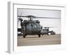 UH-60 Black Hawks Taxis Out for a Mission over Northern Iraq-null-Framed Premium Photographic Print