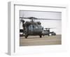 UH-60 Black Hawks Taxis Out for a Mission over Northern Iraq-null-Framed Photographic Print